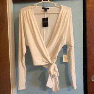 Wraparound Dolman Sleeve Top